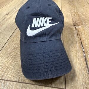 Nike Black Adjustable Hat Embroidered
